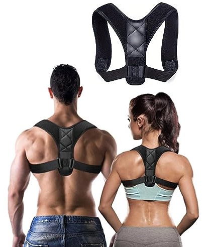 Corrector de postura, espalda para hombre y mujer, soporte recto para espalda, protector espalda, corrector de postura, soporte lumbar ajustable, crea una postura erguida y segura