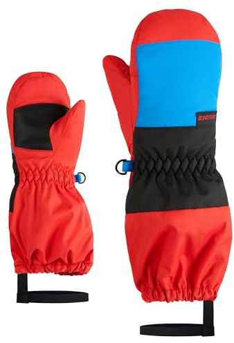 Ziener Kleinkind LIWI-Z Ski-Fäustling/Wintersport | wasserdicht, ectra Lange Stulpe, red, 3,5