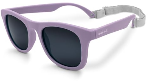 JAN & JUL Lunettes de soleil polarisées UV-400 pour bébés, tout-petits et enfants, Violet poussiéreux., M: 2-6 Years