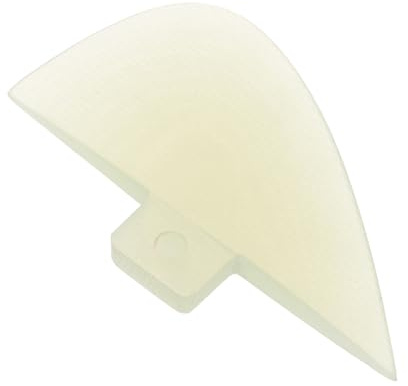 ELAYARD Aletas de Tabla Paddle Surf de Fibra de Vidrio Transparente Verde, Aleta Central Desmontable para Surf y Sup, Accesorio Estable y Maniobrable para Tablas Inflables, Repuesto