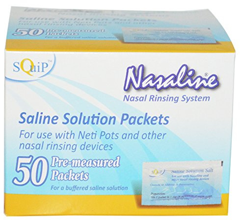 Squip Products Nasaline Salt Pre-Measured Packets - 50 Packets