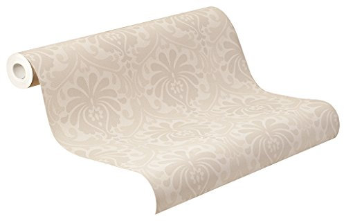 Rasch 897616 Non-Woven Wallpaper Retro Ornaments Beige Brown