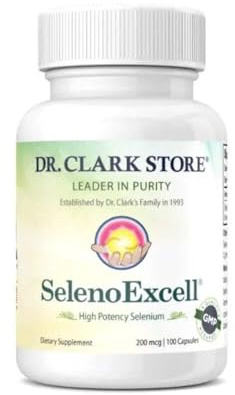 Dr. Clark SelenoExcell Selenium Supplement, 200mcg, 100 Capsules