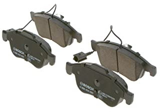 Bosch BP1675 - Pastiglie Freni Auto, Asse Anteriore - Qualità Bosch - Riduzione del Rumore e della Polvere - Certificazione ECE-R90 - Senza Rame - 1 Confezione da 4 Pastiglie