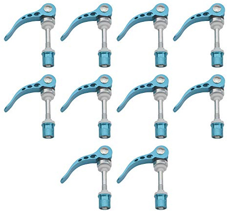 Unxuey Blue 10 Pcs M6 × 65 mm Bike Quick Release Seatpost Clamp