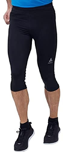 Odlo Herren ESSENTIAL 3/4-Tights, Black, XXL