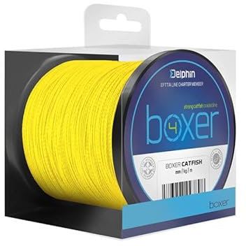 Delphin Boxer 4 Fluo Gelb Ø0,70mm 62,8kg 250m geflochtene Wels Schnur