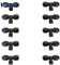 10 Kit Nebulizador, Boquillas de Nebulización 0.3 mm, para Jardín Patio Trampolín Parque Acuático Exterior Sistema de Enfriamiento