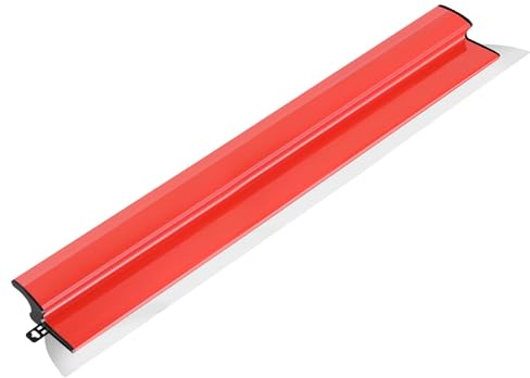 DEKEones Spatole per Stucco, Frattazzo per Stucco con Impugnatura Z, 100cm Spatole in Acciaio Inox Rasatura Spatola per Intonacare Rapidamente (Rosso)