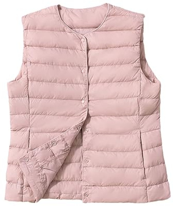 Gilet Fin En Duvet De Canard Pour Femme Gilet Chaud Sans Manches Hiver