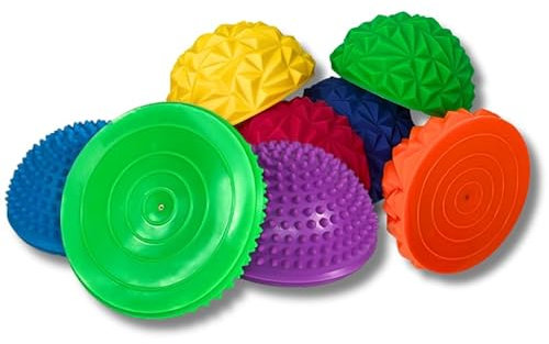 ATC Handels GmbH Balance Igelrücken Halbkugel-Trainingsgeräte für Gleichgewichtsförderung - Ø 16cm - 1er oder 6er Set - Noppy oder Spiky Oberfläche zur Steigerung der Balance (Noppy, 1 St.)