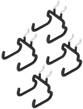 NUOBESTY 4piezas Ganchos Para Tablero Perforado Clásico Organizador Para Colgar Herramientas Múltiples Como Taladros y Alicates Garajes y Talleres