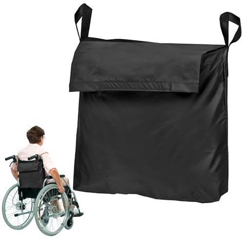 Borsa per Sedia a Rotelle, Anti-Scratch Oxford Bag Large Capacity Perfetta Stile Deambulatori Sedie a Rotelle Elettriche Transport Chair, Black