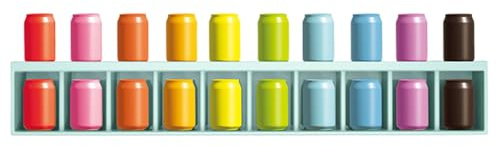 Juego de coincidencia de memoria, adivinanzas de color de botella, 11.02x2.83 pulgadas juego de aprendizaje de color educativo con botellas, actividad de entrenamiento cerebral para acampar, l