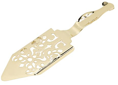RASTKY Vintage Absinthe Spoon Hollow Design Wormwood Cocktail Bar Glass Cup Drink Filter Spoon Rostfritt Stål Absinthe Fountain (Guld)