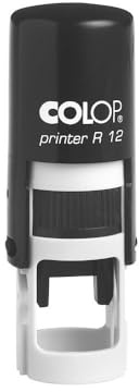 Customize with Initial/Logo/Artwork - Round self Inking Stamp - R12-1/2 Diameter - Only Small Logos are Supported