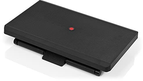 hjh OFFICE 721040 Fußstütze PIEDINO Stripe PRO, neigbar höhenverstellbar, schwarz