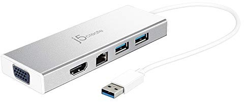 J5Create JUD380 USB 3.0 Docking Station for PC
