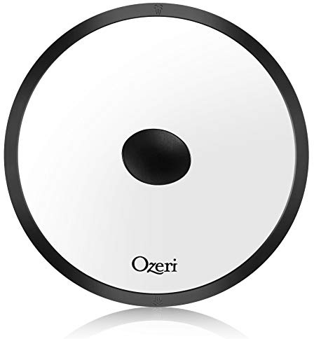 Ozeri GL3-26 Earth Fry Pan Lid, in Tempered Glass GL3 Silicone, Black
