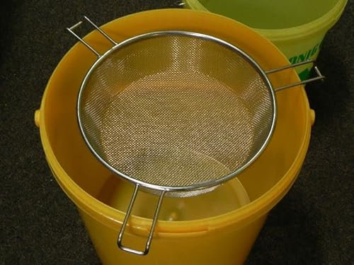 Generisch Honigsieb Edelstahl Grobsieb Piccolo ca. 24 cm D. SIPA OHNE Eimer Imker Honig ernten