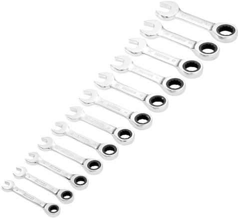 Draper HI-TORQ 27931 Lot de 12 clés mixtes à cliquet métriques