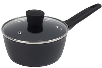 Russell Hobbs RH03259EU7 Verde Thermocollar 18 cm cacerola con tapa - Recubrimiento antiadherente de cerámica, cuerpo de aluminio reciclado, libre de PFAS, olla de inducción, indicador de temperatura