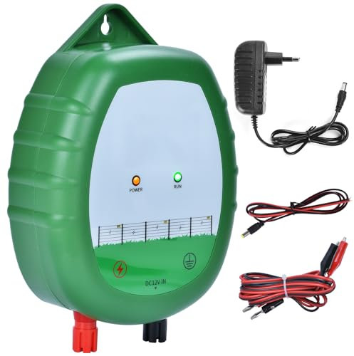 10 KM electrificateur cloture electrique, ELectrificateur De ClôTure Electrique Imperméable ClôTure éLectrique Pour Animaux Pasteur Élevage d'animaux Clôtures électriques pour moutons