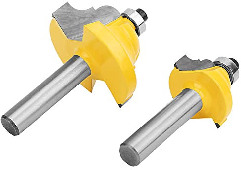 Fresa de Vástago de 8 Mm, Cortador de Chaflán para Recorte de Marcos de Carpintería con Aleación YG8, Acero Al Carbono 45# para Líneas de Madera, Modelado de Líneas de Pasamanos