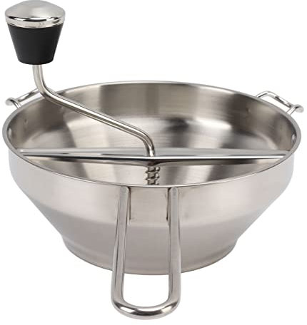 Lebensmittelmühle aus Edelstahl mit 3 Mahlscheiben, Manuell, Marmeladenstampfer, Gemüse, Knoblauch, Schlammpresse, Kartoffelstampfer, Obstmühle für Tomatensauce, Püree, Püree