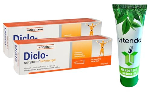 Diclo-ratiopharm Schmerzgel 2x150g inclusive einer Handcreme von vitenda - Bei Gelenk- und Rückenschmerzen
