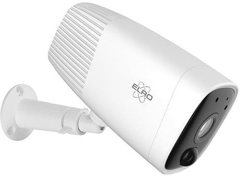 ELRO COB2000 Cámara de vigilancia IP WiFi para Exteriores| Cámara de Seguridad inalámbrica con batería Recargable, Detección de Movimiento, visión Nocturna, Full HD 1080P │ Funciona con baterías.