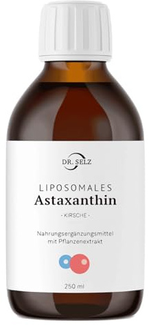 Dr. Selz Liposomales Astaxanthin, hohe Bioverfügbarkeit, vegan, Laborgeprüft.