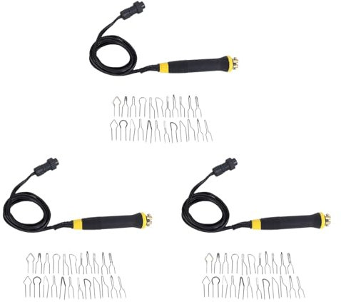 BRCUAT Elektrokauterie-Stift, Brandmalerei, , Lötspitze, 69 Stück, für Kürbis, Planke, Leder, Rinde, 3 Stück