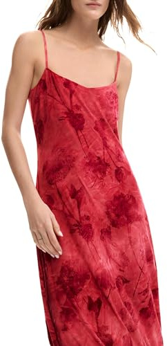 Desigual Donna Abito a Spalline con Fiori.