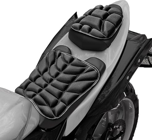 KABUTM Cuscino Sella Moto per Kawasaki Z 900 1975-2024, Cuscino per Sedile Comodo, Traspirante e Ammortizzante, Set di Cuscini Anteriori E Posteriori, per Lunghi Viaggi