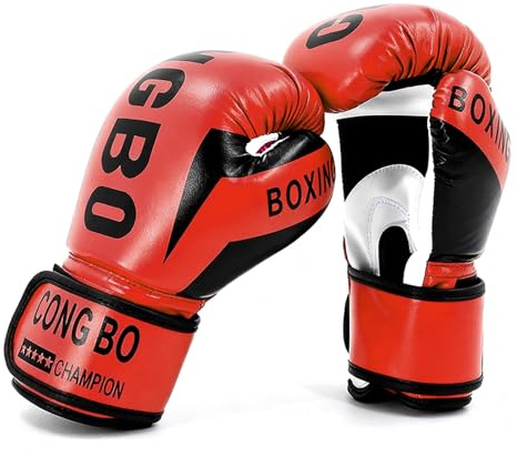 Hwtcjx Guantes de Boxeo, Guantes Boxeo para Niños, Boxing Gloves, Cuero Saco para MMA, Muay Thai, Artes Marciales, Sparring, Kickboxing, Tallas 6 onzas, Adecuados para Niños de 3 a 12 años