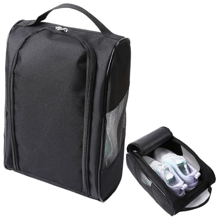 Waterproof Shoe Bag with Ventilation Holes, Football Boot Bag, Golf Shoe Bags for Men, Compact Travel Shoe Storage for Football Boots, Golf Shoes and Rugby Boots, Breathable Design for Odour Control
