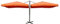 Mendler Gastronomie-Alu-Luxus-Doppel-Ampelschirm T44, Pergola-Markise-Effekt, 6,2x3m Polyester 50kg - terracotta