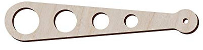 Andedcrafts spaghetti pasta strumento di misurazione per creazioni in legno, 32x6.6 cm