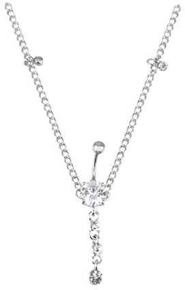 Happyyami Acier inoxydable, alliage, strass NA