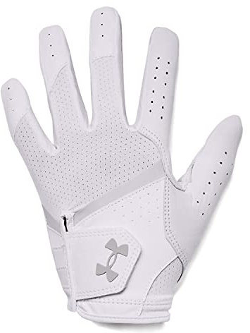 Under Armour Womens Full Finger Gloves Women's Ua Iso-Chill Golf Glove, Wht, 1370257-100, LMD