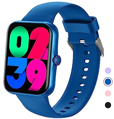 PTHTECHUS Smartwatch, Reloj Inteligente Niño Niña - IP68 Impermeable Smartwatch Fitness 1,83 Pantalla Táctil Reloj Deportivo, con 37 Modos Deporte, Sueño, Podómetro, Reloj Deportivo para iOS Android