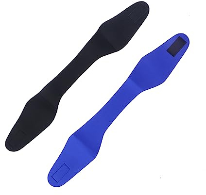 BESPORTBLE 2pezzi Fascia Da Nuoto Regolabile Per Ragazzo Ragazza e Adulti Fascia Da Sub Per Protezione Orecchie Per Sport Acquatici e Attività Fisica Realizzata in Materiale Resistente e Dura