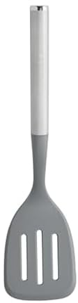 KitchenAid Slotted Turner with Oversized Nonstick-Safe Head and Stainless Steel Handle, Drains Grease and Liquids Easily, Durable and Dishwasher Safe