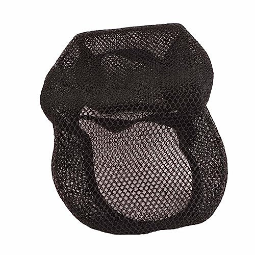 Haofy Rutschfestes, Kühles Motorrad-Sitzkissen, 3D-Wärmeisolierung, Atmungsaktiv, für Elektrofahrzeuge, Nylon, Schwarz, L-Größe, für die Meisten Motorräder