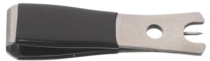 Yardwe Alicates Cortadores de Línea de Pesca Acero Inoxidable con Mango Antideslizante Negro, Herramienta Compacta Multifuncional para Cortar y Limpiar Sedal en Ríos y Lagos, Equipo