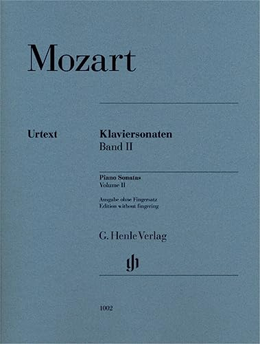 Wolfgang amadeus mozart : sonatas pour piano, volume ii - piano: Ausgabe ohne FS, Klavier zu zwei Händen; ; Tasteninstrumente; Klavier; Ausgabe ohne Fingersatz;