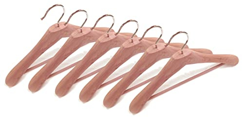 Cedar Elements 6-pack affärskostym breda klädhängare