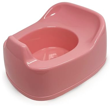 Children Junior Training Potty Toilet Toddler Baby Kids Trainer Chamber Seat Plastic Chair with Cut Out Slot for Easy Carrying, Easy Empty & Clean (E-1 x Pink Potty Chamber)