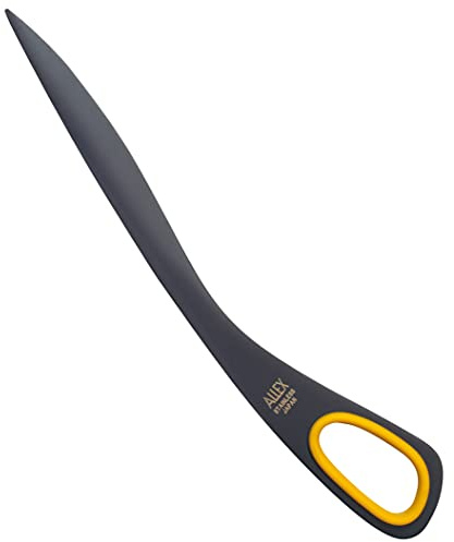 ALLEX Letter Opener Black Yellow 6.7 Sword Envelope Opener Knife, Japanese Stainless Steel Blade [Non-Stick Fluorine Coating], Mail Opener Paper Knife Tool All Metal, Made in Japan